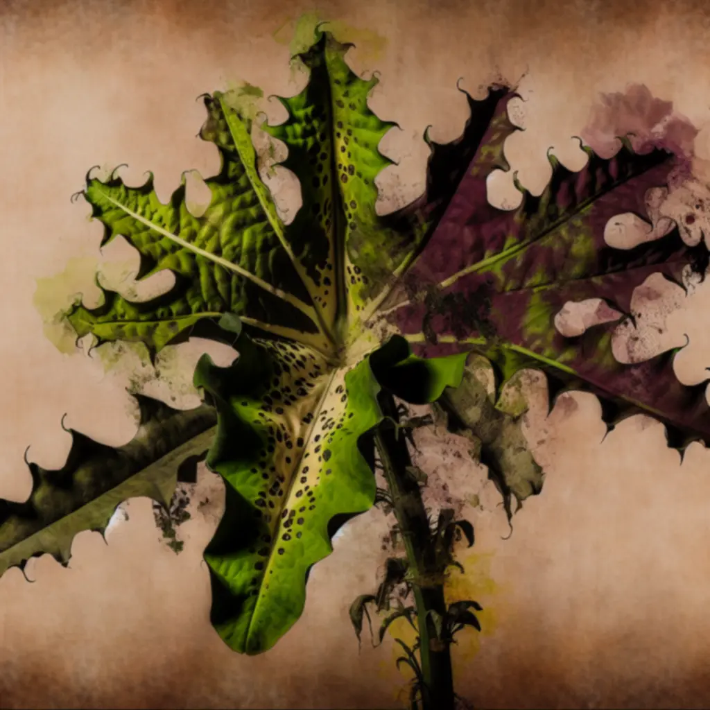 Koncepcja okładki: roślina o niepokojących liściach